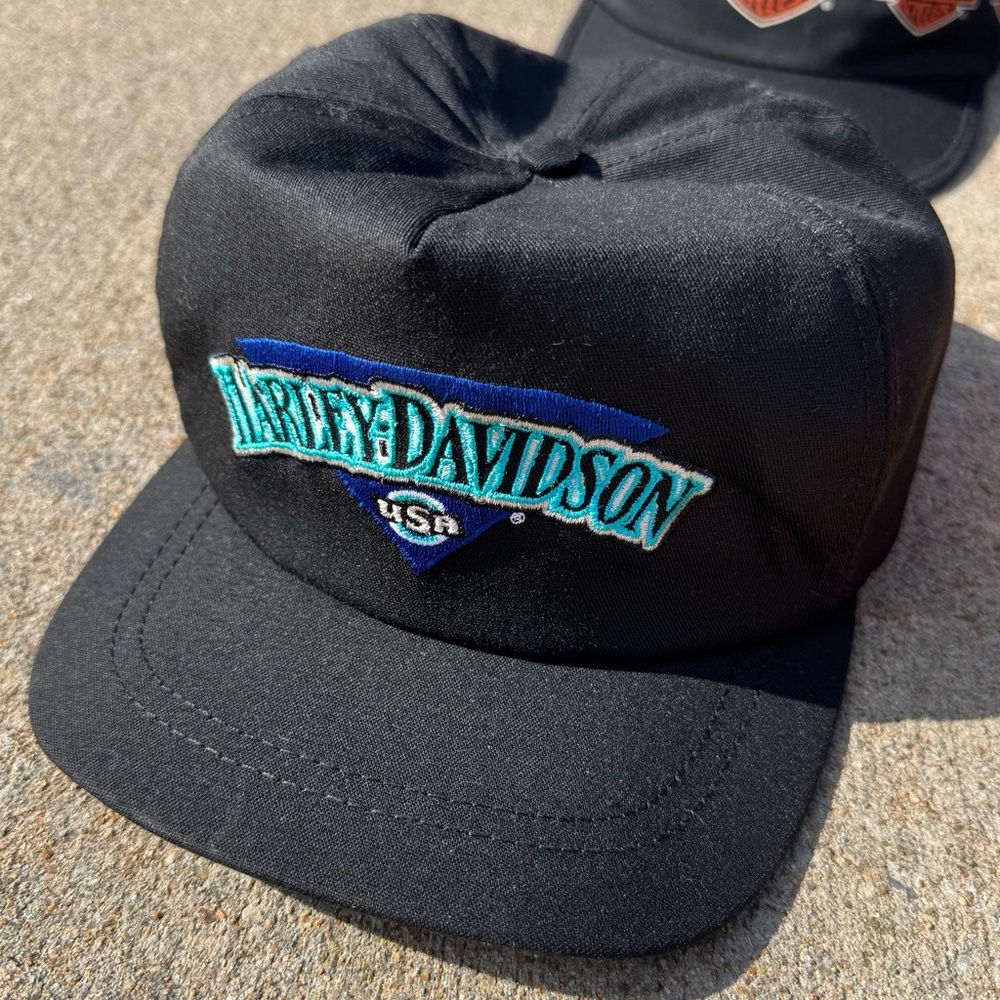 Vintage Harley-Davidson Adjustable Embroidered Hat Cap